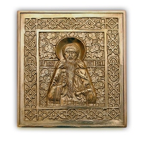 Меднолитая икона Паисий Великий