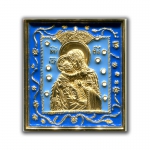 Икона вершковая “Богородица Владимирская”