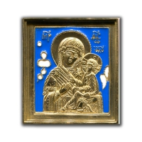 Икона вершковая “Богородица Тихвинская”