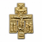 Киотный крест “Распятие с предстоящими”