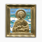 Вершковая икона “Великомученик Пантелеимон”