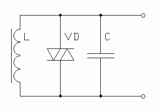 Электрическая схема электромагнитного замка