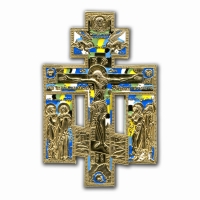 Крест киотный поморский “Распятие с предстоящими”